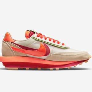 Nike id waffle sacai clot net orange blaze